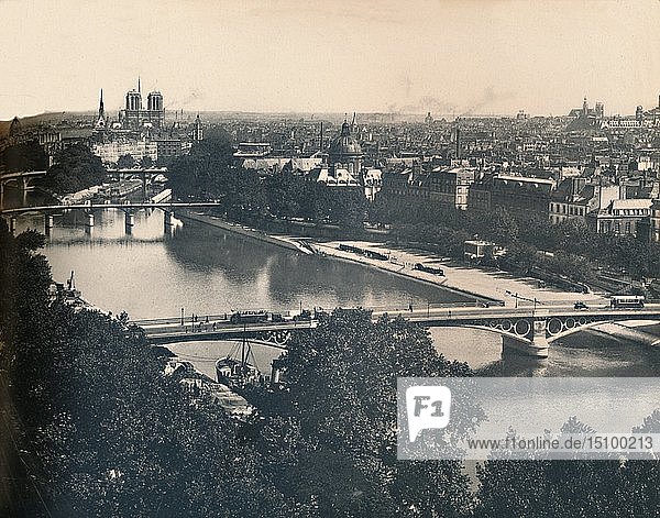 Paris. - Panorama Vers Notre-Dame. - LL  um 1910. Schöpfer: Unbekannt.
