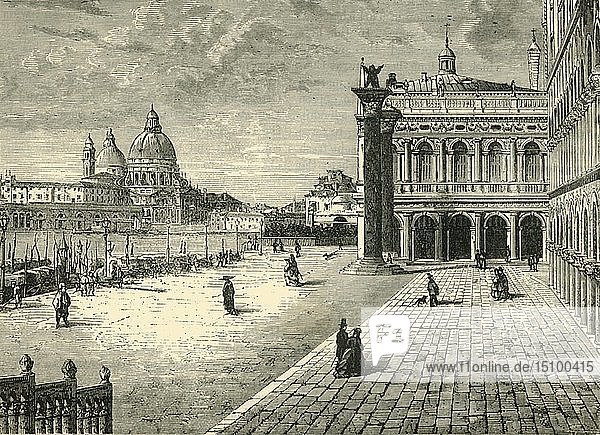 Blick in Venedig: Der Molo   1890. Schöpfer: Unbekannt.
