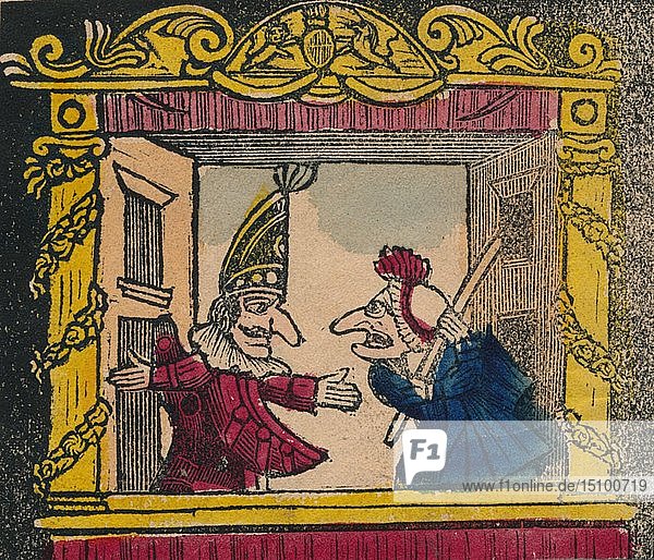 Punch and Judy  late 18th-early 19th century? Creator: Unknown.