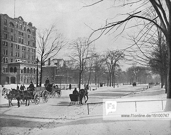 Euclid Avenue  Cleveland  Ohio   um 1897. Schöpfer: Unbekannt.