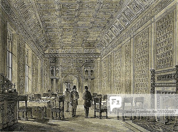 Der Erfrischungsraum des Oberhauses   (1881). Schöpfer: Unbekannt.