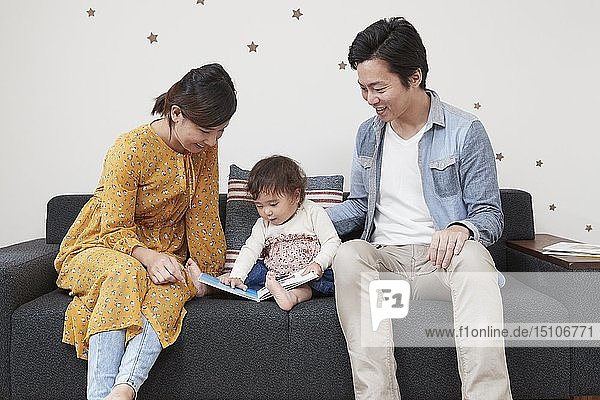 Japanese family at home