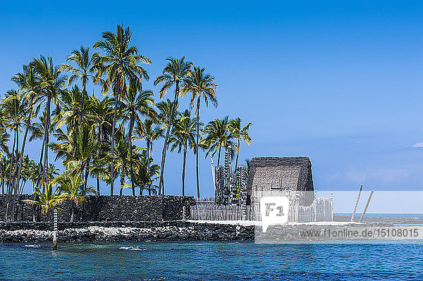 Hawaii  Big Island  Puuhonua o Honaunau National Historical Park  royal grounds
