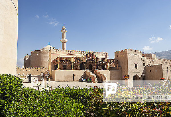 Qaboos Moschee und Souvenirladen Nizwa Oman
