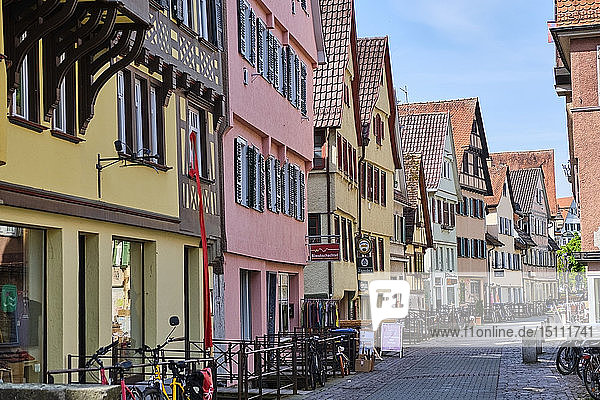 Häuserzeile in der Altstadt  Tübingen  Baden-Württemberg  Deutschland