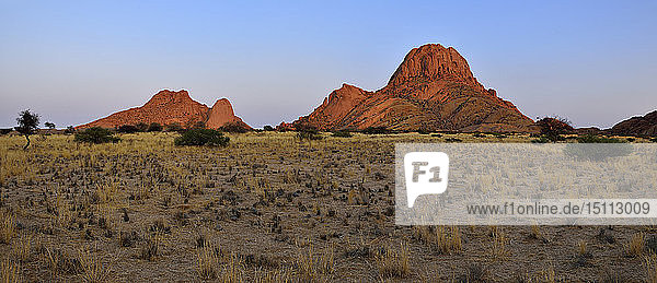 Africa  Namibia  Erongo Province  Panoramic view of Spitzkoppe