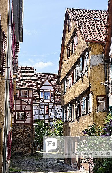Fachwerkhäuser in der Altstadt  Tübingen  Baden-Württemberg  Deutschland