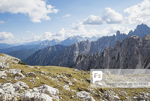 Gebiet Tre Cime di Lavaredo  Naturpark Tre Cime  Unesco-Weltnaturerbe  Sextner Dolomiten  Italien