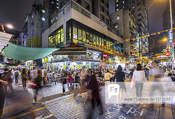 Temple Street Night Market  Hongkong  China