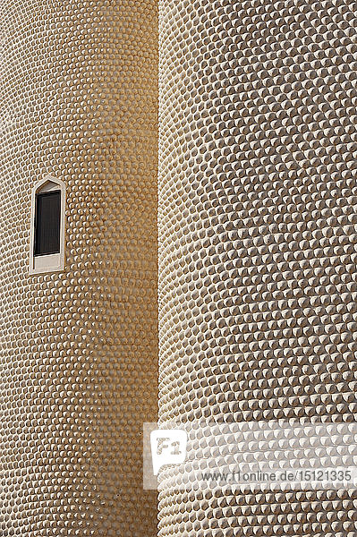 Detail einer Hausfassade Matrah Muscat Oman