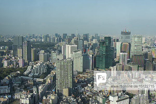 Japan  Tokio  Stadtbild von Roppongi Hills aus gesehen