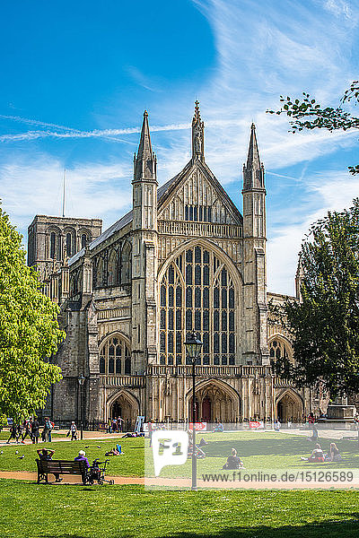 Winchester Cathedral  Winchester  Hampshire  England  Vereinigtes Königreich  Europa