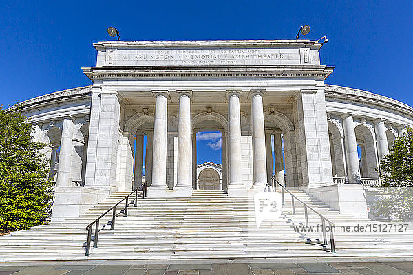 View of Memorial Amphitheatre in Arlington National Cemetery  Washington D.C.  United States of America  North America