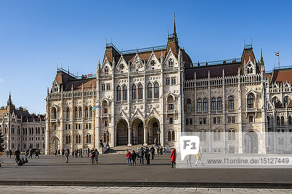 Parlamentsgebäude in Budapest  Budapest  Ungarn  Europa
