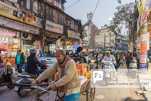 Chandni Chowk Straßenmarkt  Neu-Delhi  Indien  Asien