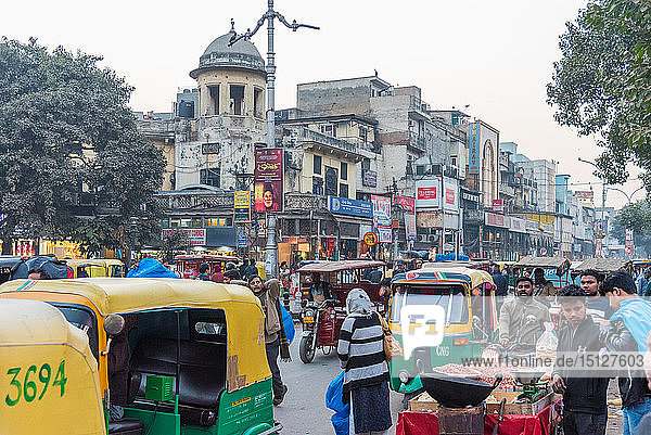 Chandni Chowk Straßenmarkt  Neu-Delhi  Indien  Asien