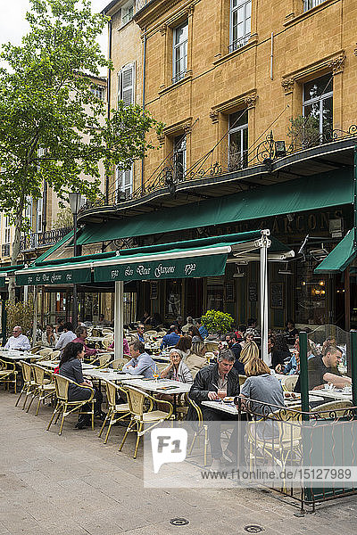 Cafe  Aix en Provence  Bouches du Rhone  Provence  Provence-Alpes-Cote d'Azur  Frankreich  Europa