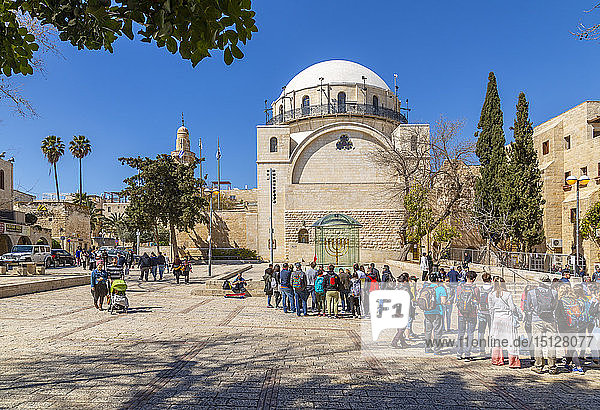 Hurva-Synagoge in der Altstadt  Altstadt  UNESCO-Weltkulturerbe  Jerusalem  Israel  Naher Osten