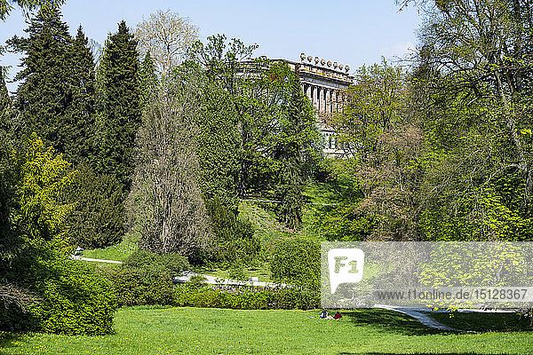The Bergpark Wilhelmshoehe  a landscape park  UNESCO World Heritage Site  Kassel  Hesse  Germany  Europe