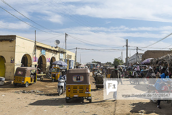Marktszene  Abeche  Tschad  Afrika