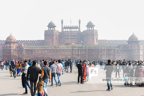 Das Rote Fort  UNESCO-Weltkulturerbe  Alt-Delhi  Indien  Asien