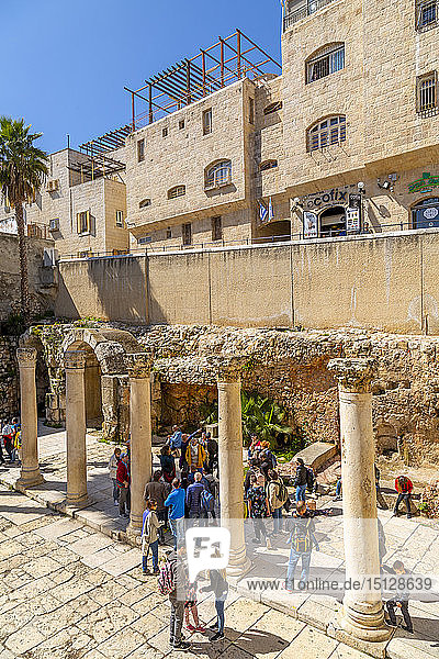 Römische Ausgrabungen in der Altstadt  Altstadt  UNESCO-Weltkulturerbe  Jerusalem  Israel  Naher Osten