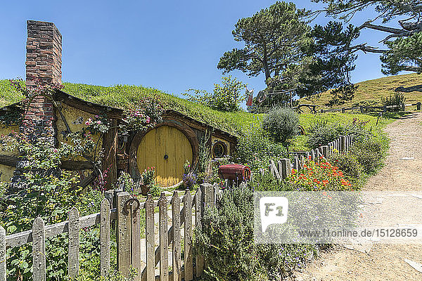 Haus von Samwise Gamgee  Hobbiton Movie Set  Matamata  Waikato Region  Nordinsel  Neuseeland  Pazifik