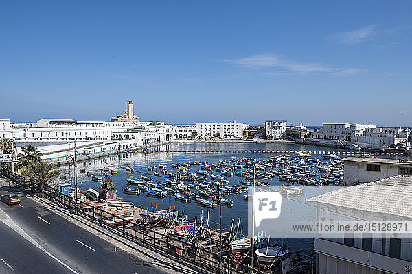 Small boat harbour Algiers Algeria North Africa Africa