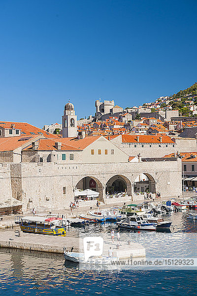 Hafen von Dubrovnik  UNESCO-Weltkulturerbe  Dubrovnik  Kroatien  Europa