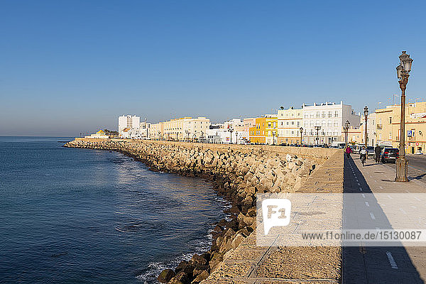 Die Promenade am Kai  Cádiz  Andalusien  Spanien  Europa