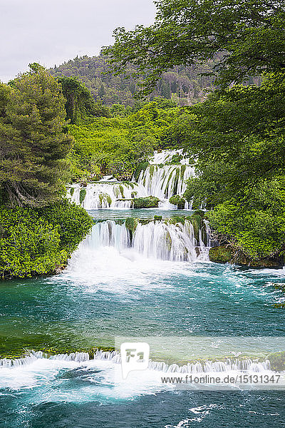 Wasserfälle im Krka-Nationalpark  Kroatien  Europa