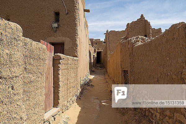 Alte Kasbah  alte Stadt  Oase von Taghit  Westalgerien  Nordafrika  Afrika