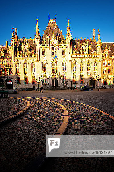 Provinciaal Hof (Province Court) on Markt square  Bruges (Brugge)  West Flanders (Vlaanderen)  Belgium  Europe