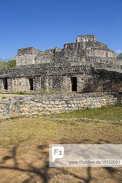 Ovaler Palast  Ek Balam  Yucatec-Mayan Archaeological Site  Yucatan  Mexiko  Nordamerika