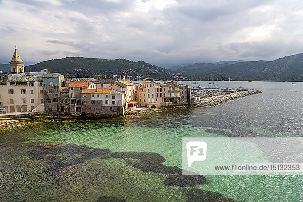 The small town of Saint Florent in northern Corsica  France  Mediterranean  Europe