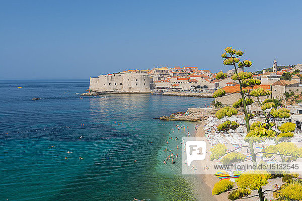 Strand Banya  Dubrovnik  Kroatien  Europa
