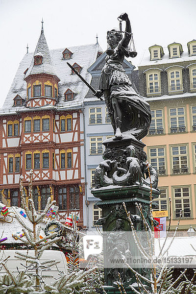 Frankfurt Christmas Market,  Frankfurt am Main,  Hesse,  Germany,  Europe