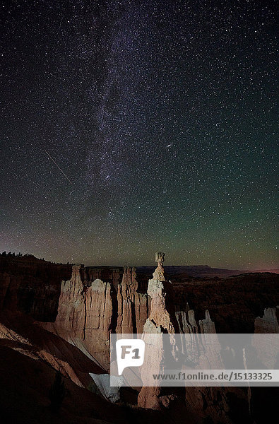 Milchstraße und Sterne  Bryce Canyon National Park  Utah  USA