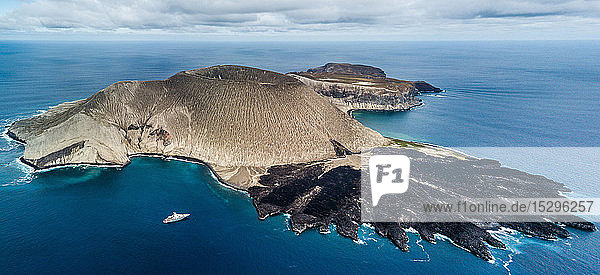 Volcanic crater and texture of San Benedicto Island  Punta Baja  Baja California  Mexico