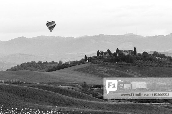 Heißluftballon  Toskana  Italien  Europa