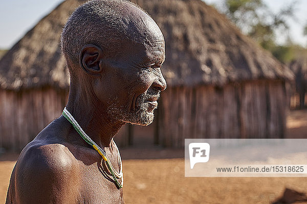 Traditional Mudimba tribe man  Canhimei  Angola