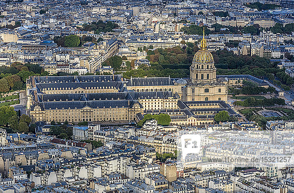 France 7th Arrondissement Of Paris View From The Eiffel Tower Hotel Des Invalides And Eglise Du Dome