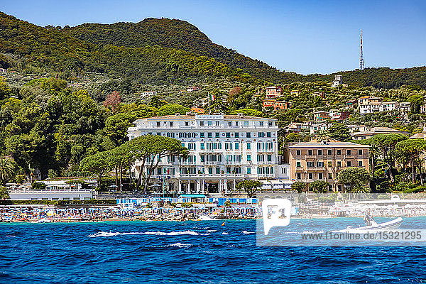 Santa Margherita  Cinque Terre  Ligurien  Italien - 11. August 2018 - Hotel Miramare View