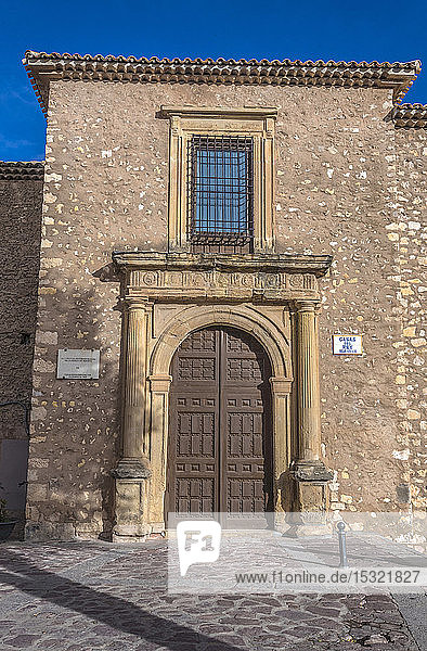 Spanien  Autonome Gemeinschaft Kastilien-La Mancha  Stadt Cuenca (UNESCO-Weltkulturerbe) (Schönstes Dorf Spaniens)  Casa del Rey  (Casas Colgadas 'Hängende Häuser')