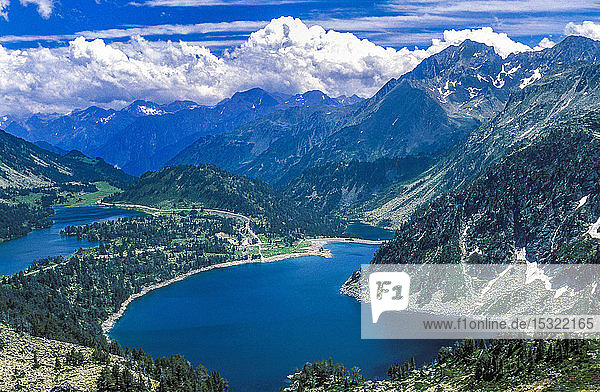 France Pyrenees National Park Aure valley Neouvielle natural reserve Aumar and Aubert lakes.