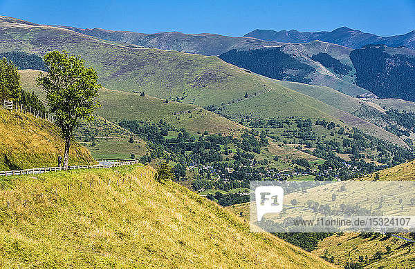 France Haute-Garonne Luchonnais vallee du Larboust view from the Col de Peyresourde