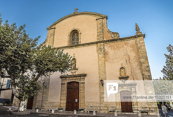 Frankreich  Provence-Alpes-Cote d'Azur  Var  Fayence  Kirche Saint-Jean Baptiste (18. Jahrhundert)