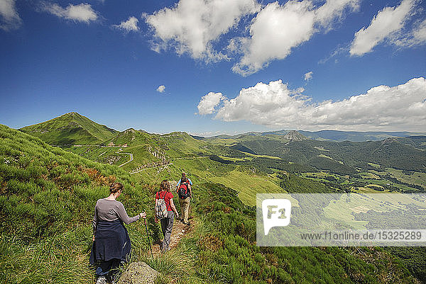 Auvergne - Cantal - The Cantal mountains - Hiking to the Puy Mary.