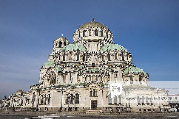Bulgarien  Sofia  Kathedralkirche Alexander Nevski im Zentrum der bulgarischen Hauptstadt Sofia