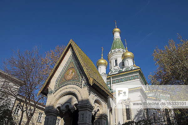 Bulgarien  Sofia  Die Sankt-Nikolaus-Kirche oder Russische Kirche